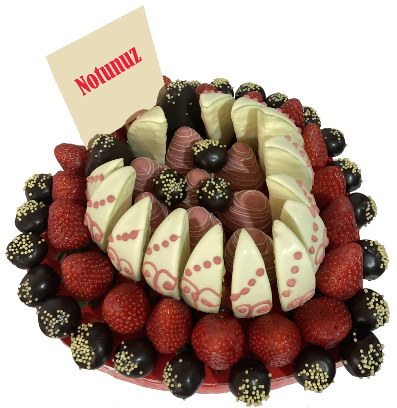 Beyaz Masal – Çikolatalı Meyve Aranjmanı