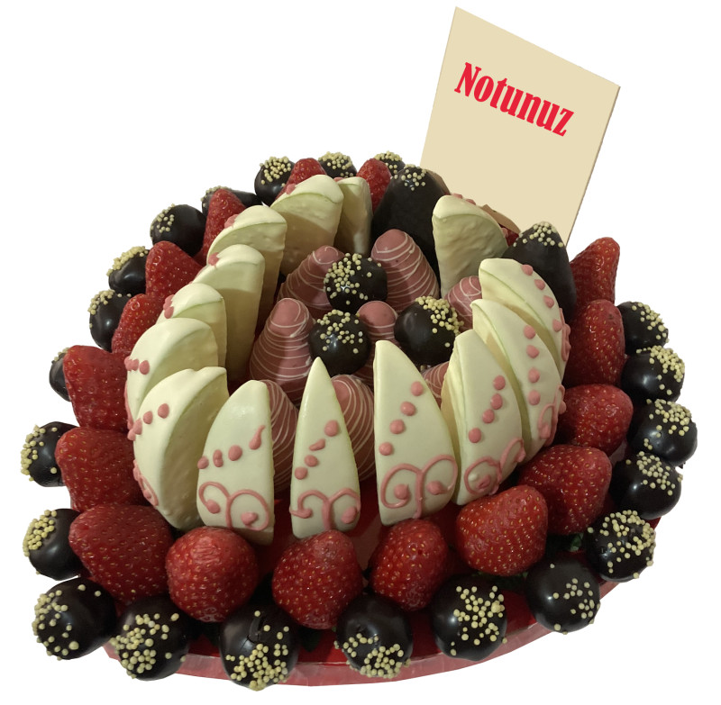 Beyaz Masal – Çikolatalı Meyve Aranjmanı