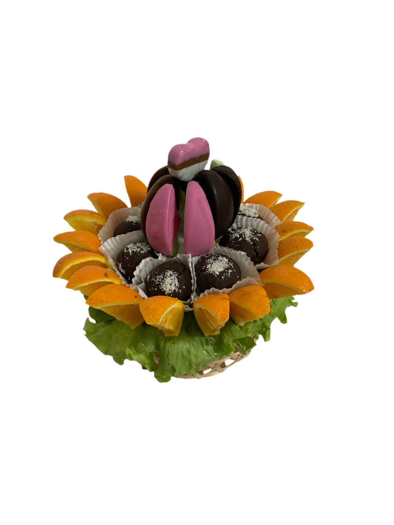 Kalpten Sürpriz Gurme Meyve Çiçeği