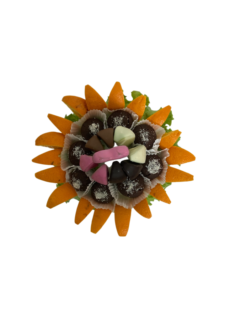 Kalpten Sürpriz Gurme Meyve Çiçeği