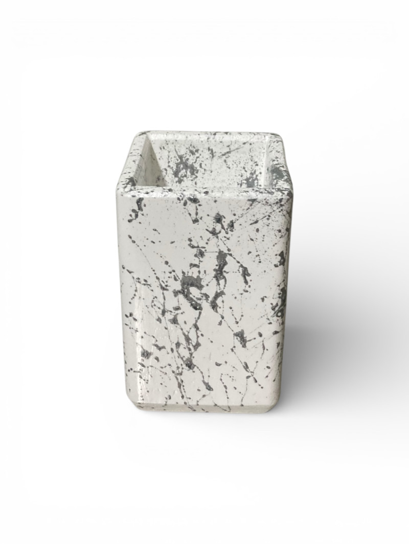 Banyo Seti-Gümüş Desenli (Yuvarlak)