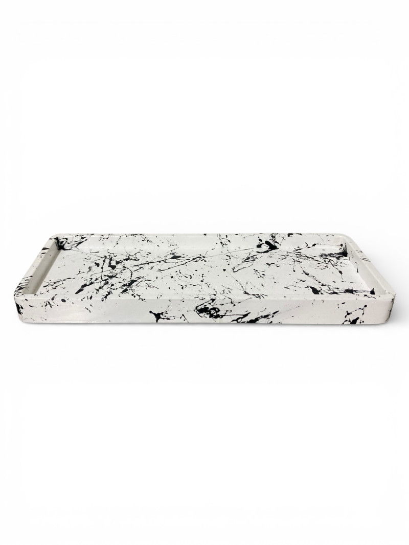 Banyo Seti-Siyah Desenli (Yuvarlak)