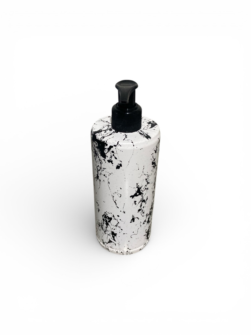 Banyo Seti-Siyah Desenli (Yuvarlak)