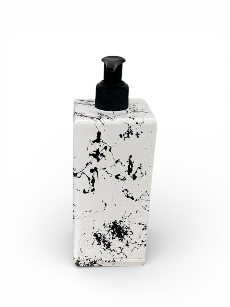 Banyo Seti-Siyah Desenli (Kare)