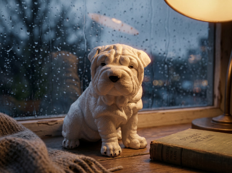 Yağmurlu Günlerin Sıcak Dostu: Shar Pei Biblosu